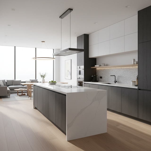 کابینت آشپزخانه از صفر تا صد، راهنمای علمی کابینت ام دی اف، کابینت مات یا براق و بین کابینتی